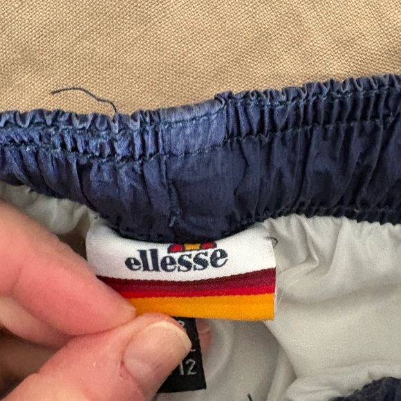 Ellesse Flogrida White Red Stripe Track Pants Joggers Size 8 - Picture 13 of 13